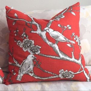 HW Home Pillow Persimmon Orange color 20x20”.